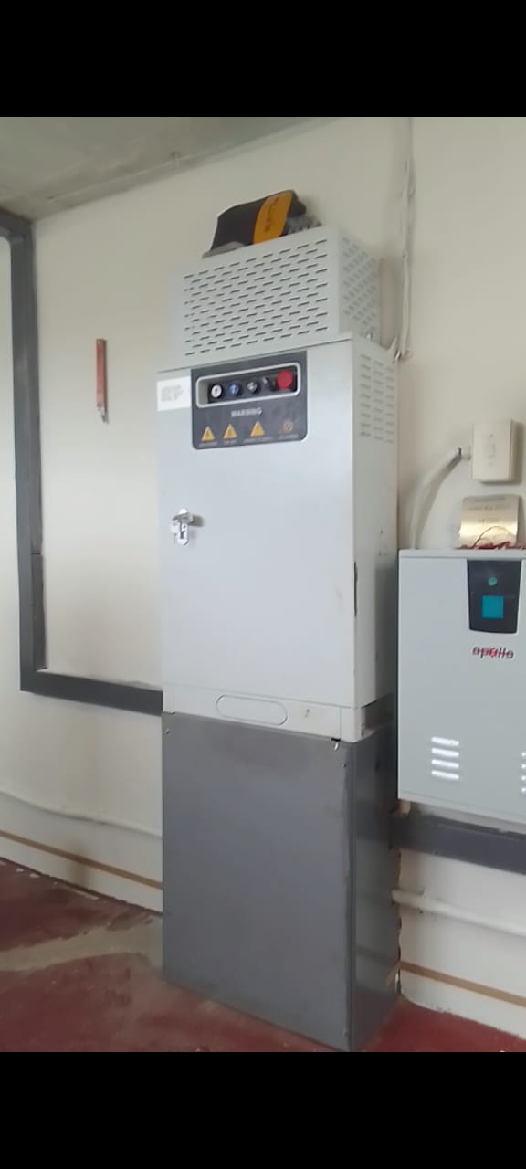 Elevator control cabinet installation