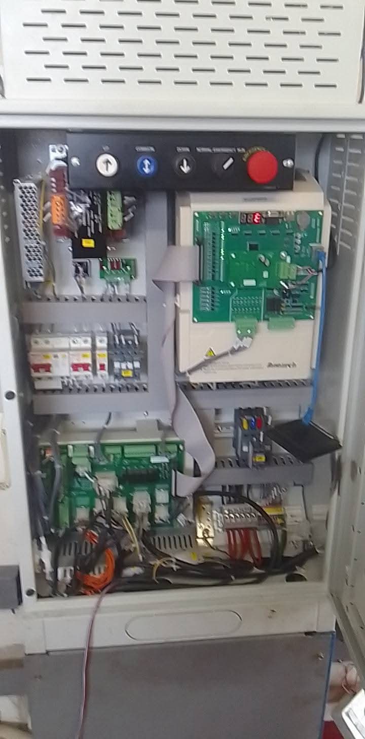 Open Monarch elevator control cabinet